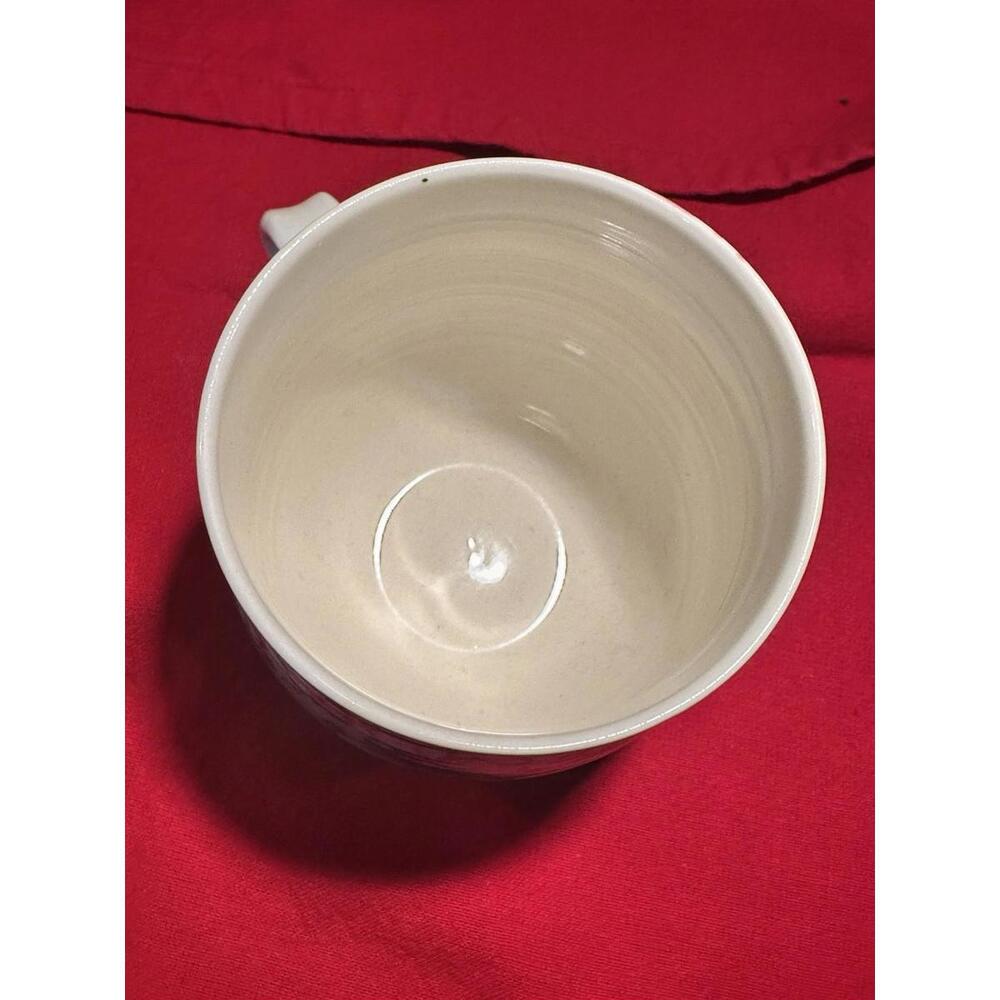 Anthropologie Homegrown Monogram Letter J Pink Floral Ceramic Coffee Mug Cup - Picture 4 of 4